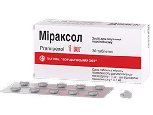 Цены на Мираксол табл. 1 мг №30 (10х3)