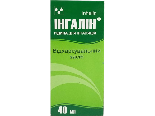 Ціни на Інгалін рідина для інг. фл. 40 мл