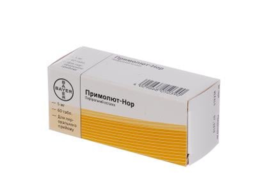 Ціни на Примолют-нор табл. 5 мг №60 (10х6)