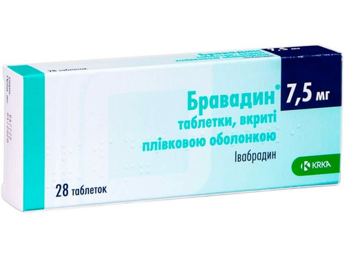 Цены на Бравадин табл. п/о 7,5 мг №28 (14х2)