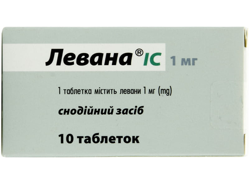 Ціни на Левана IC табл. 1 мг №10