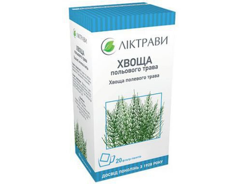 Ціни на Хвоща польового трава фільтр-пакет 1,5 г №20