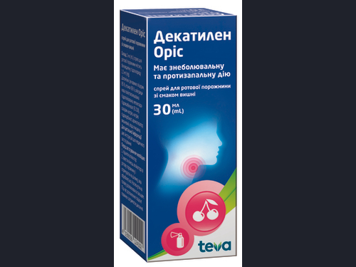 Ціни на Декатилен Оріс спрей для ротов. порожнини 1,5 мг/мл фл. 30 мл