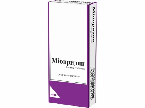 Ціни на Міопридин табл. 4 мг №20 (10х2)