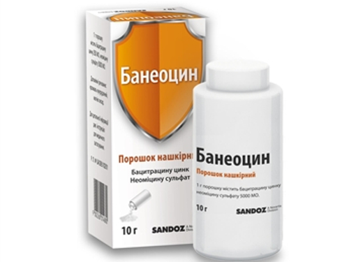 Цены на Банеоцин пор. накож. конт. 10 г