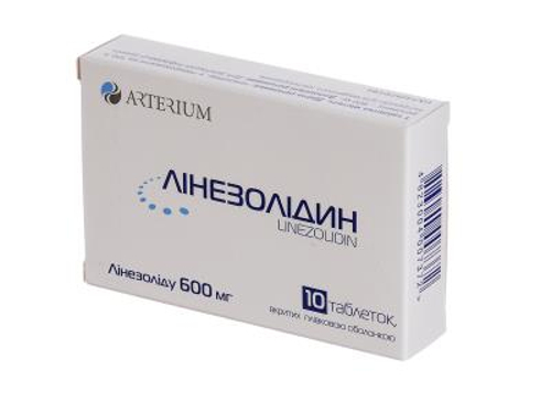 Лінезолідин табл. в/о 600 мг №10