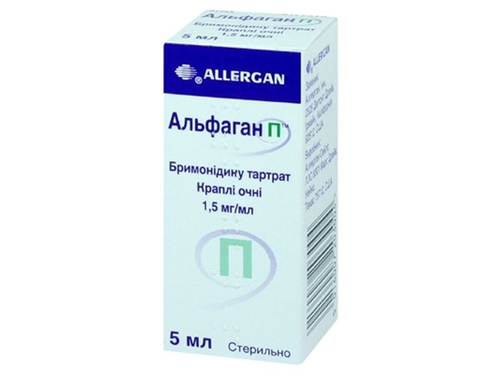 Альфаган П капли глаз. 1,5 мг/мл фл. 5 мл