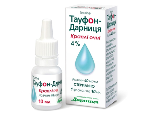 Цены на Тауфон-Дарница капли глаз. раствор 40 мг/мл фл. 10 мл
