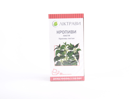 Ціни на Кропиви листя фільтр-пакет 1,5 г №20