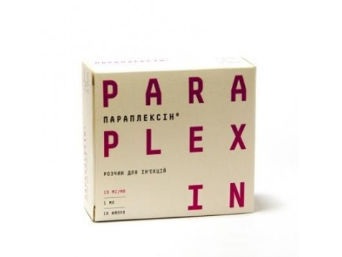 Ціни на Параплексін розчин для ін. 15 мг/мл амп. 1 мл №10