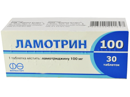 Ціни на Ламотрин 100 табл. 100 мг №30 (10х3)