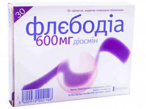 Цены на Флебодиа табл. 600 мг №30 (15х2)