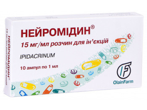 Ціни на Нейромідин розчин для ін. 15 мг/мл амп. 1 мл №10