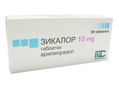 Ціни на Зікалор табл. 10 мг №30 (10х3)