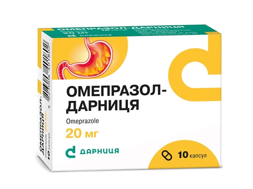 Цены на Омепразол-Дарница капс. 20 мг №10