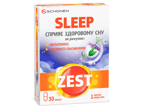 Ціни на Zest Sleep капс. №30