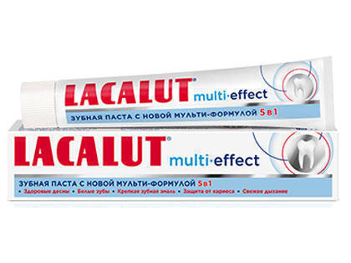 Ціни на Зубна паста Lacalut Multi-effect 5 в 1, 75 мл