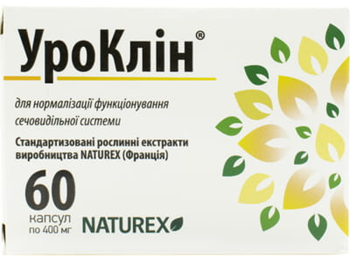 Цены на УроКлин капс. 400 мг №60 (10х6)