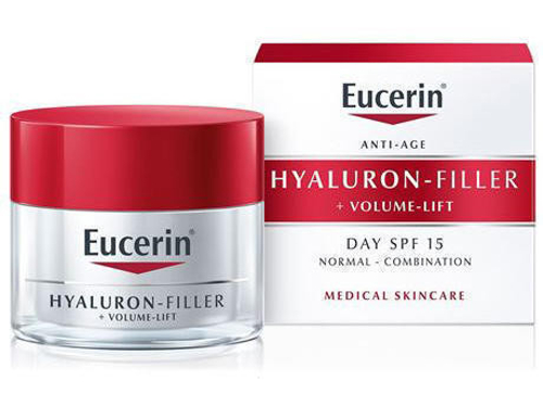 Ціни на Крем для обличчя Eucerin Hyaluron-Filler + Volume-Lift денний антивіковий 50 мл