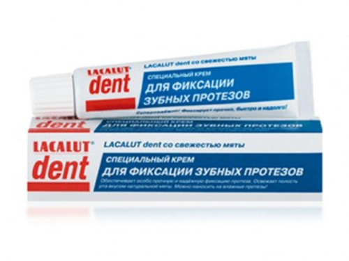 Ціни на Крем для фіксації зубних протезів Lacalut Dent 40 мл