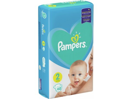 Ціни на Підгузки для дітей Pampers New Baby розмір 2, 4-8 кг, 68 шт.