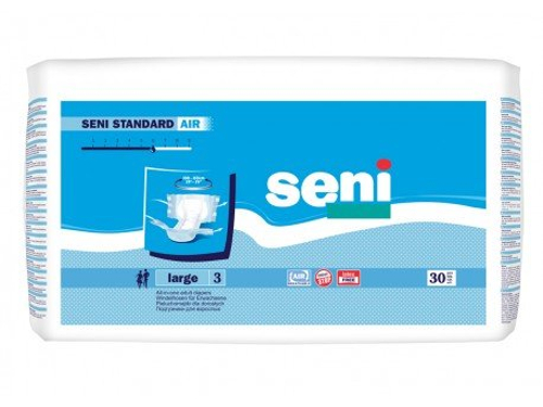 Ціни на Підгузки для дорослих Seni Standard Air Large розмір L-3, 30 шт.