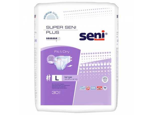 Ціни на Підгузки для дорослих Seni Super Plus Large розмір L-3, 30 шт.