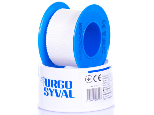 Ціни на Пластир Urgosyval шовковий 5 м х 2,5 см, 1 шт.