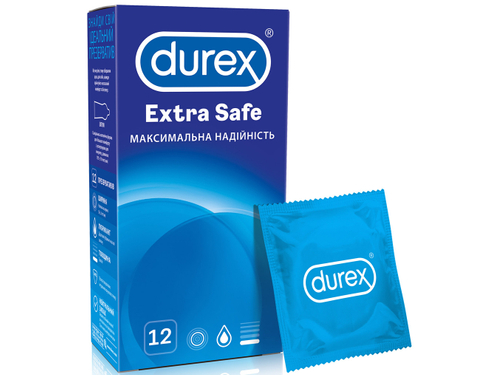 Ціни на Презервативи Durex Extra Safe максимальна надійність 12 шт.