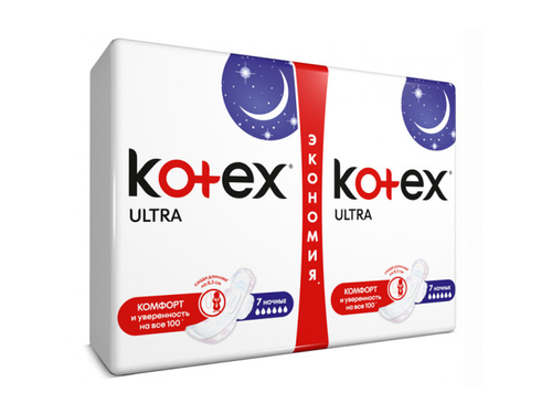 Цены на Прокладки гигиенические Kotex Ultra ночные 14 шт.