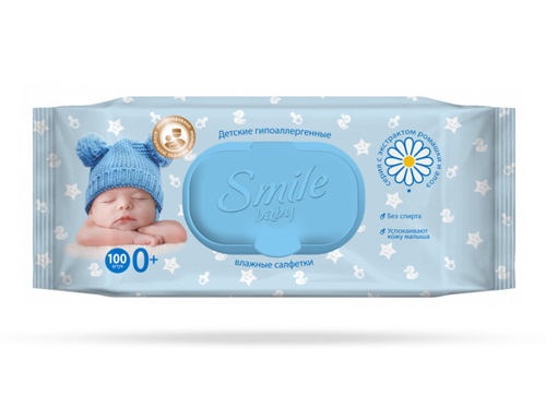 Ціни на Серветки вологі Smile Baby дитячі 72 шт.