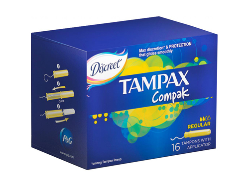 Ціни на Тампони гігієнічні Tampax Compak Regular з аплік 16 шт.