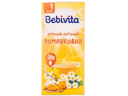 Ціни на Фіточай Bebivita Ромашковий дитячий фільтр-пакет 1,5 г №20