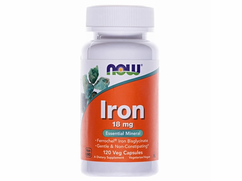 Цены на Now Iron капс. 18 мг №120