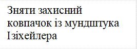 Зняти захисний ковпачок із мундштука Ізіхейлера

