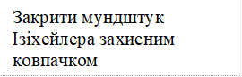 Закрити мундштук Ізіхейлера захисним ковпачком

